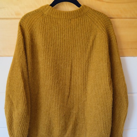Cozy Mustard Alpaca Sweater - Picture 4 of 9